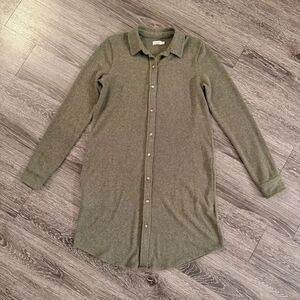 Faherty Legend Sweater Dress Melange Twill